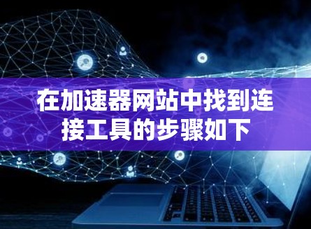 在加速器网站中找到连接工具的步骤如下