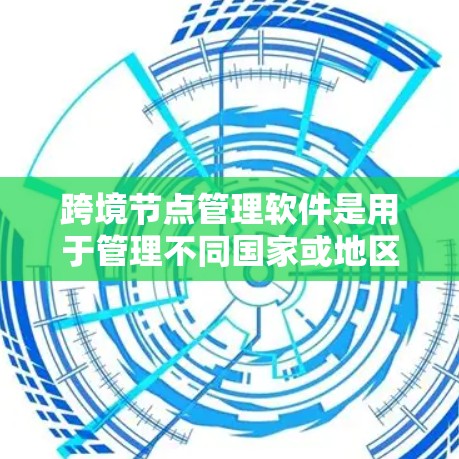跨境节点管理软件是用于管理不同国家或地区的物流节点，以确保跨国物流的顺畅和高效。以下是该领域的详细介绍