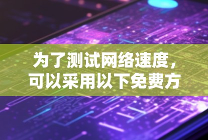 为了测试网络速度，可以采用以下免费方法